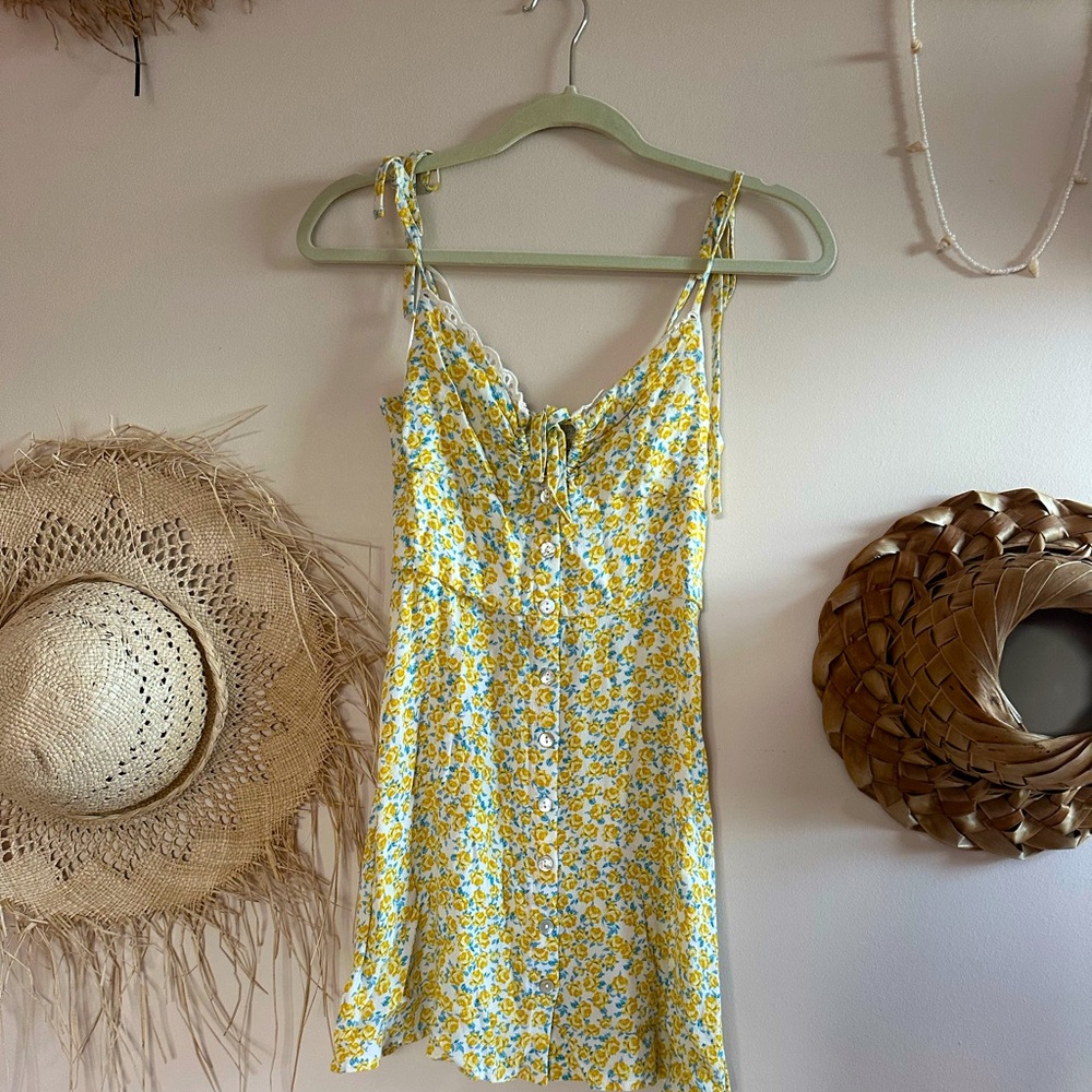 Floral Yellow Sundress